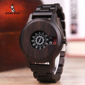 BOBO BIRD R26 Unique Front Round Dial Watch
