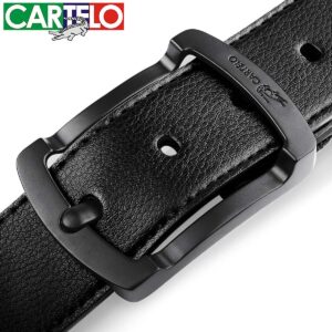 CARTELO Alloy Pin Buckle Leather Belt