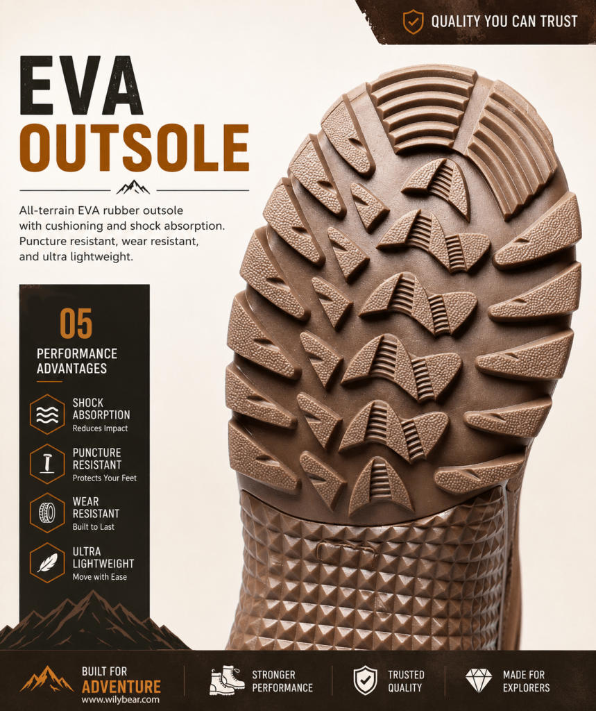 Full product presentation of the tactical boot prepared for outdoor mountain use